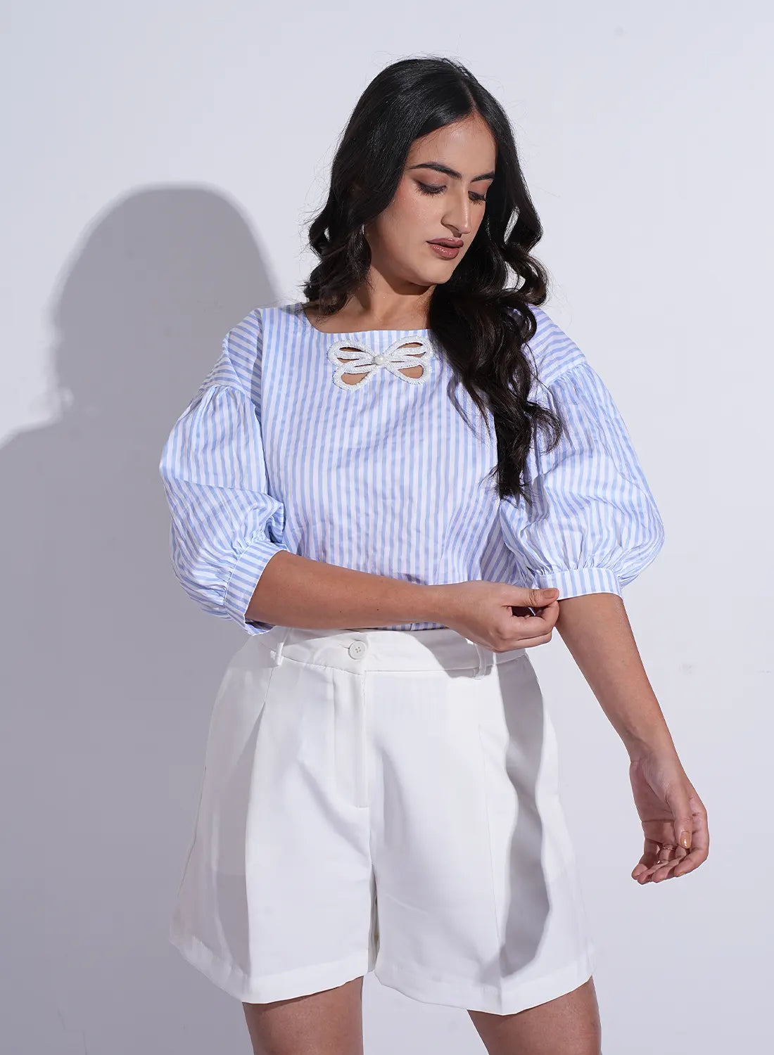 Bow Stripe Shirt