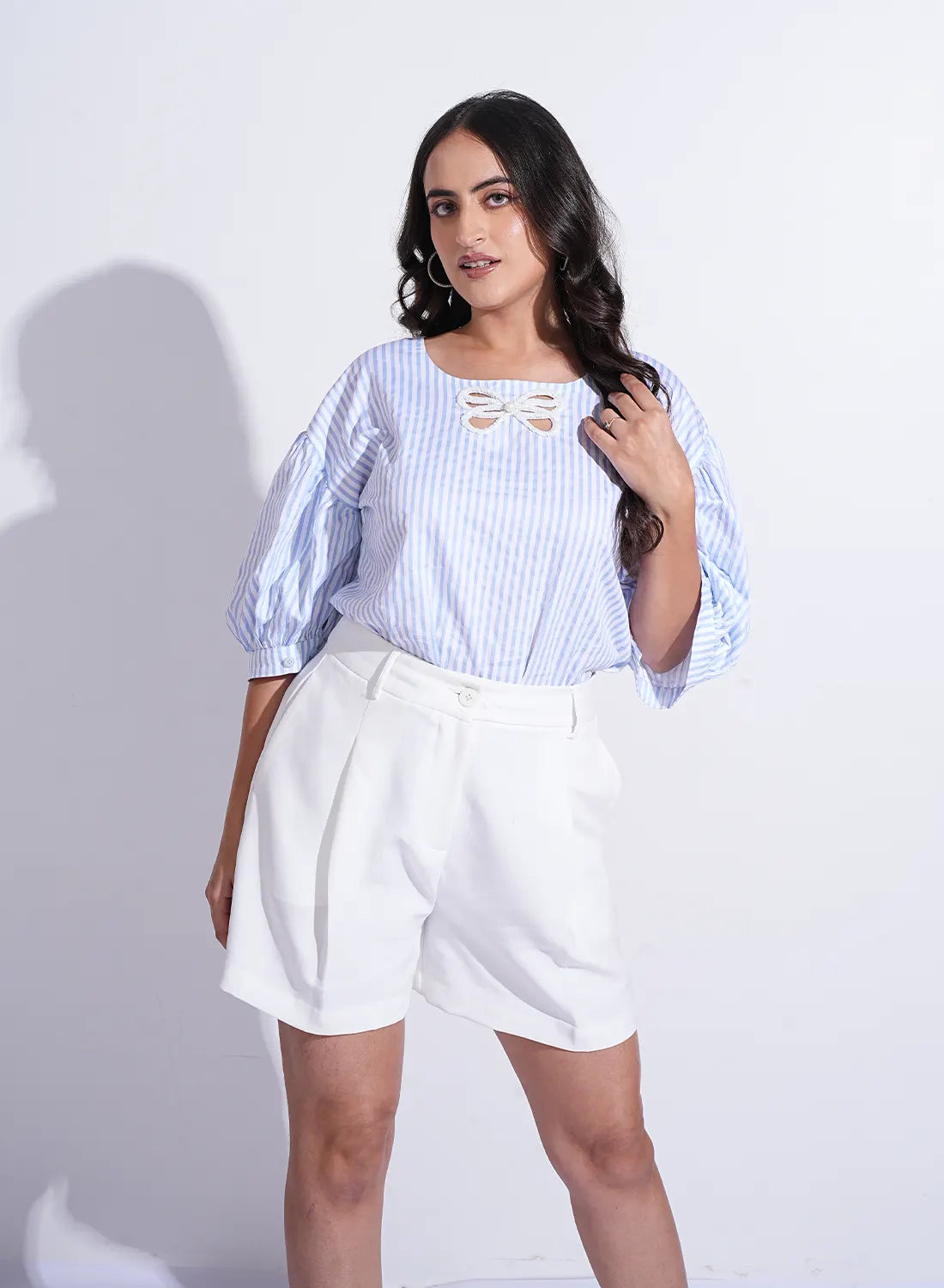 Bow Stripe Shirt