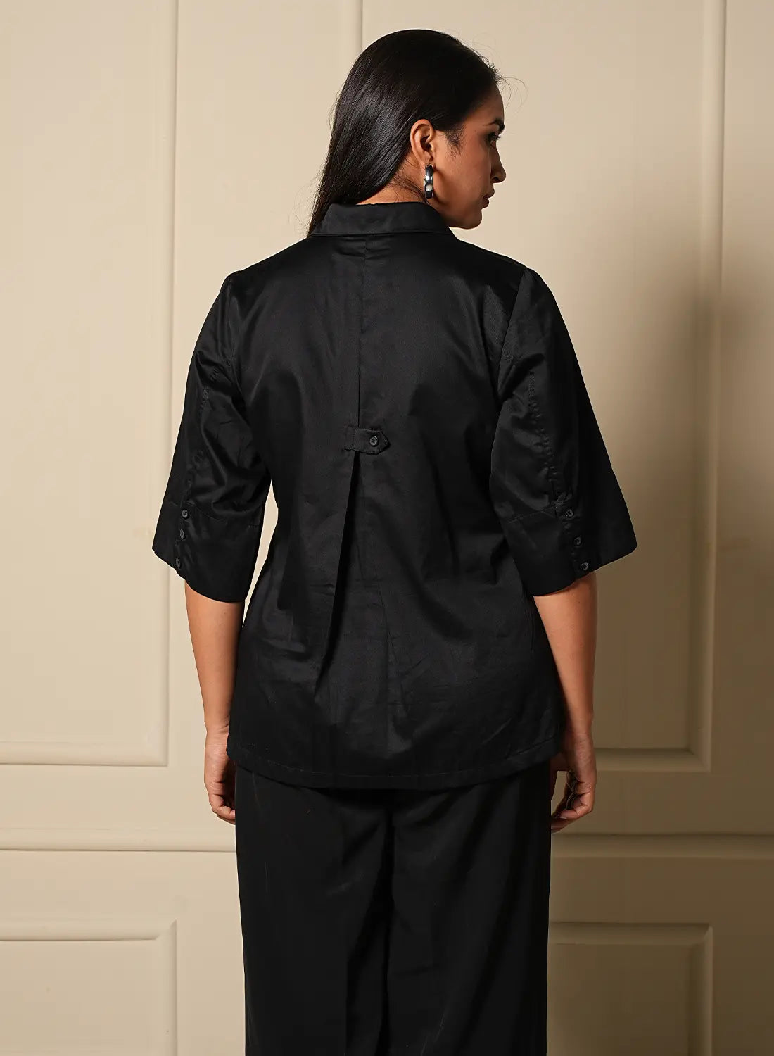 Midnight Camellia Shirt
