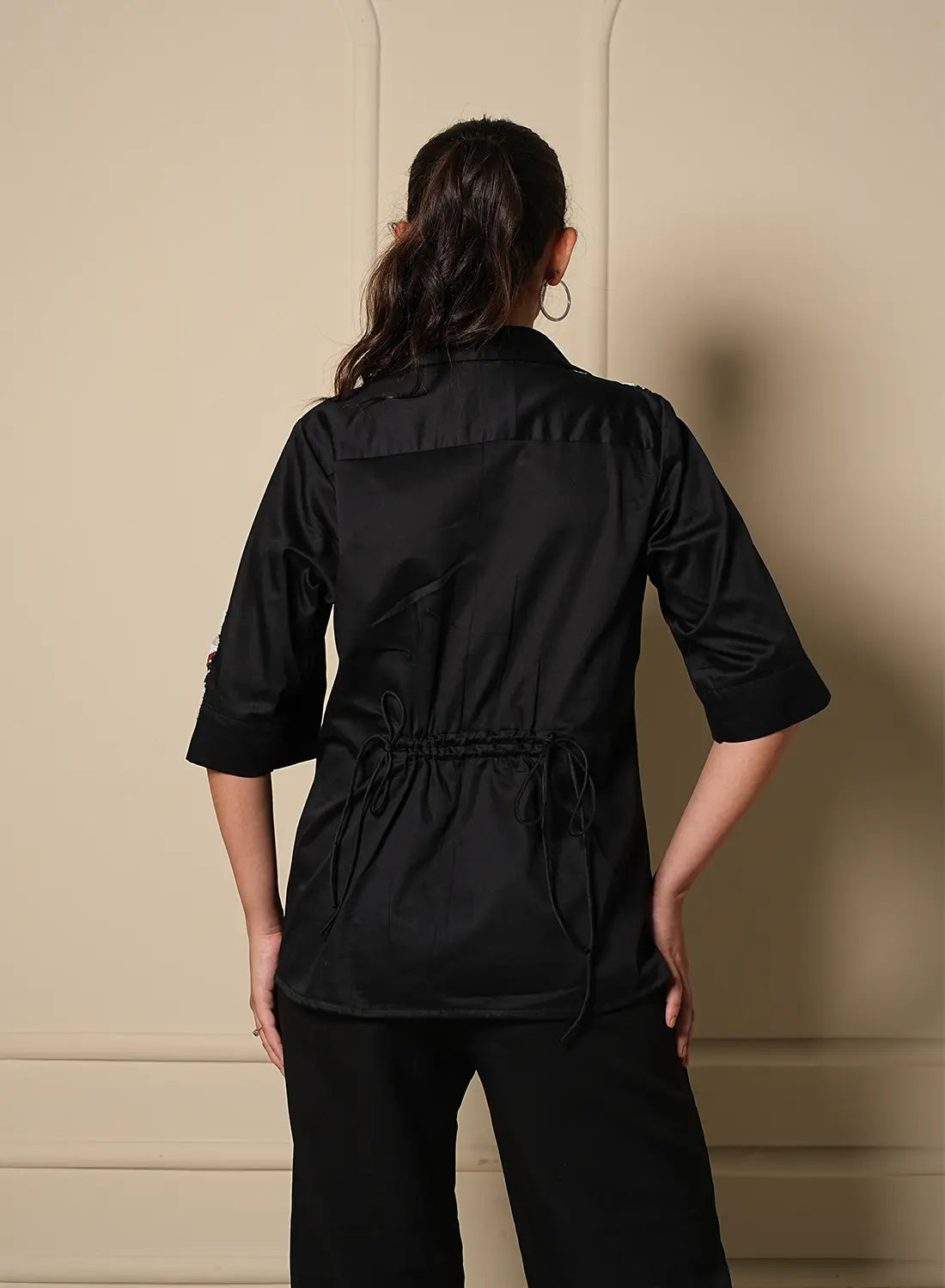 Noir Flora Shirt