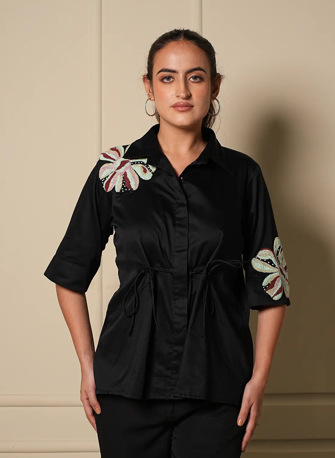 Noir Flora Shirt