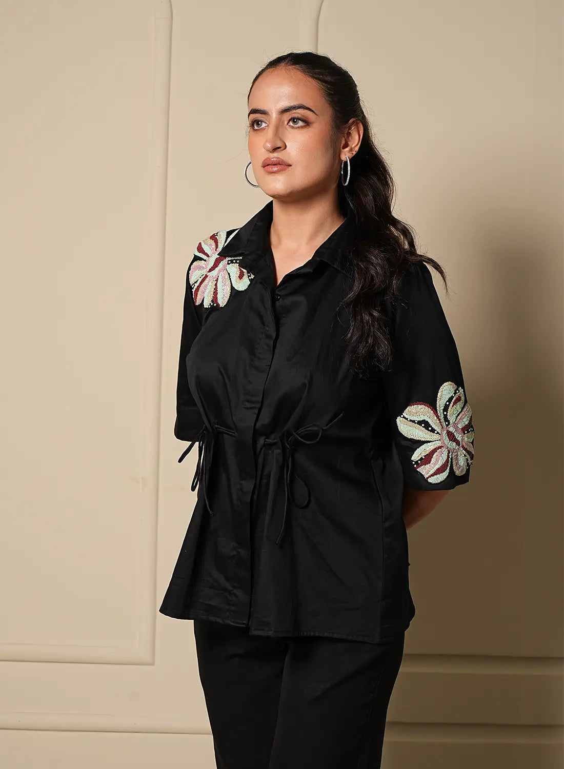 Noir Flora Shirt
