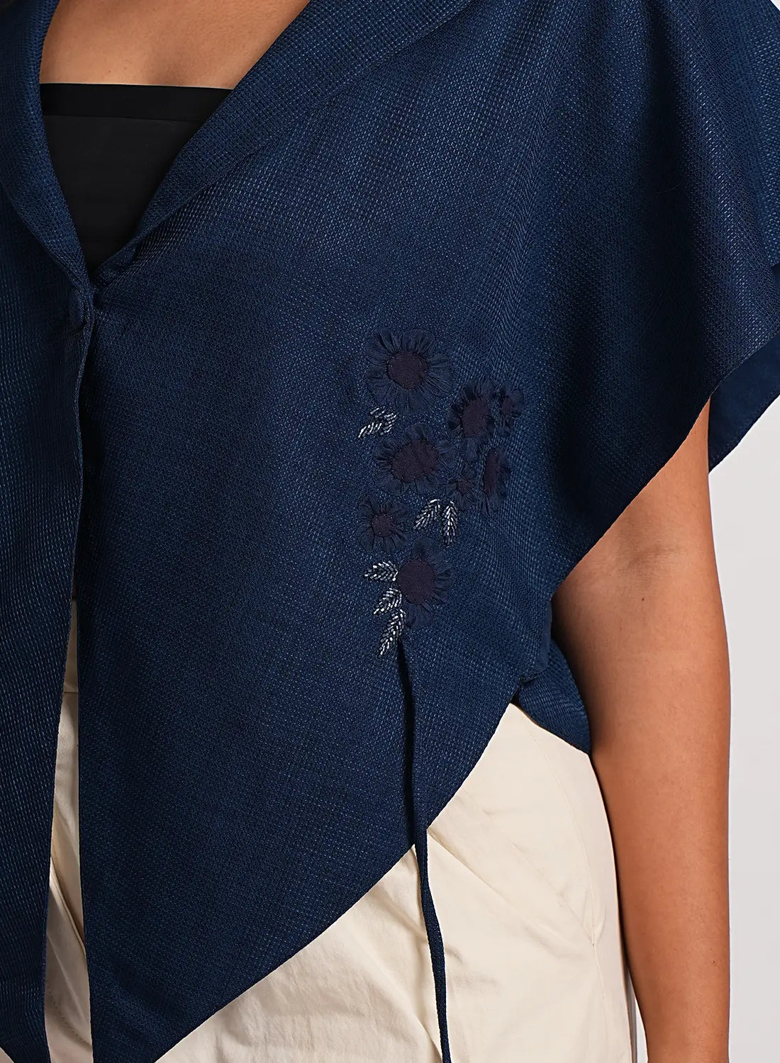 Midnight Bloom Kaftan Coat