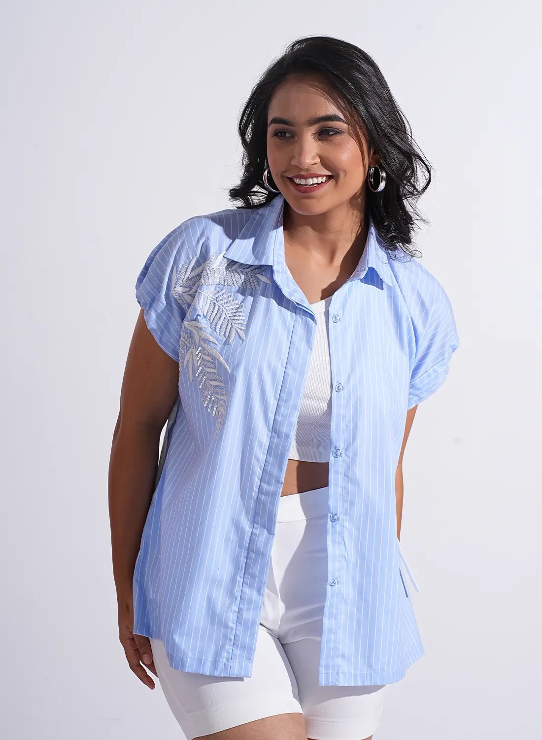 Azure Stripe Shirt