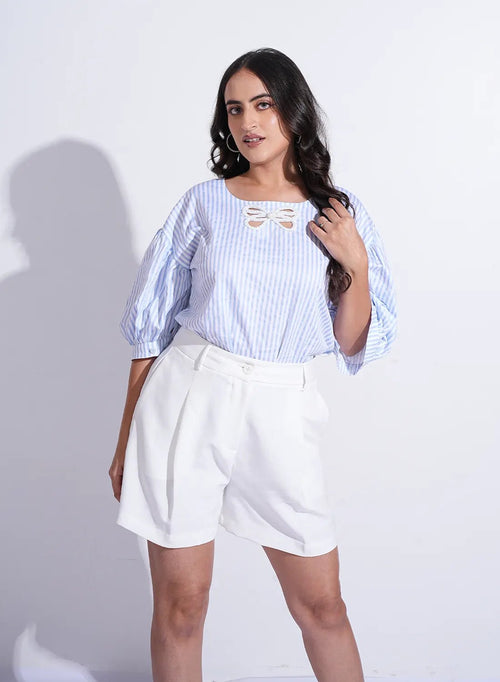 Bow Stripe Shirt