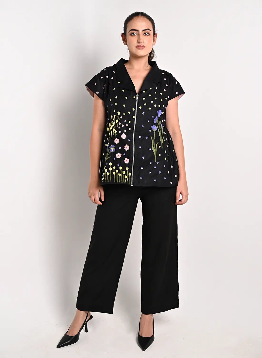 Midnight Meadow Shacket