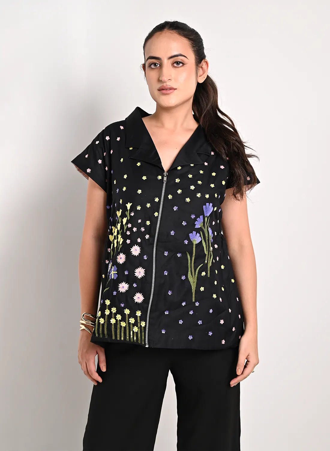 Midnight Meadow Shacket