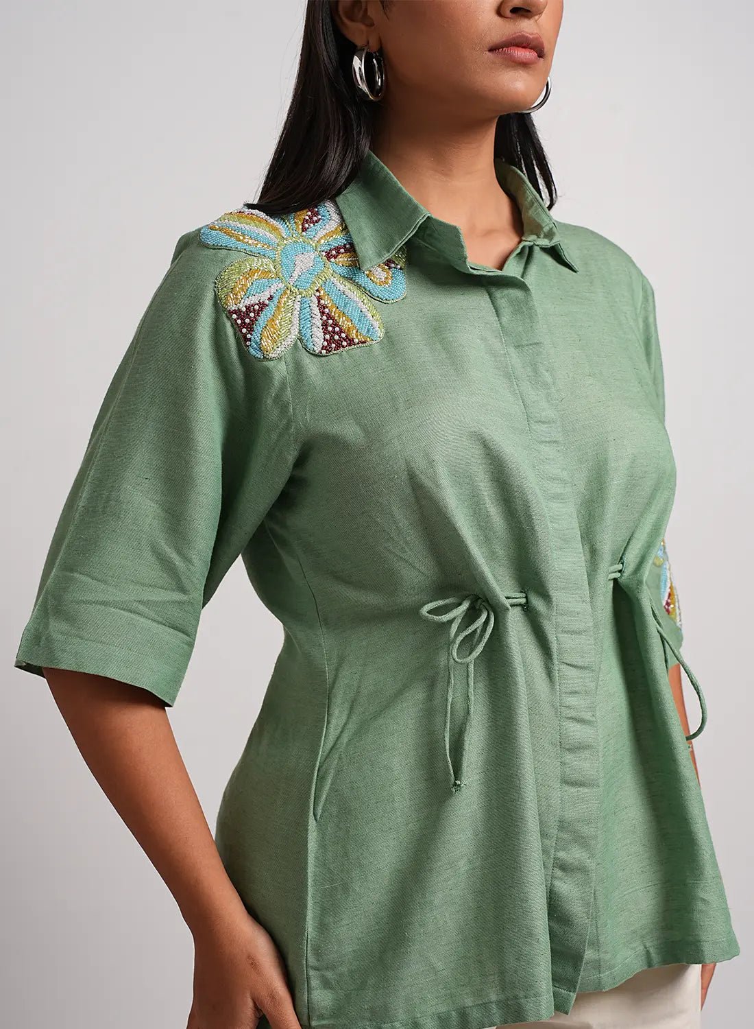 Sage Fleur Shirt